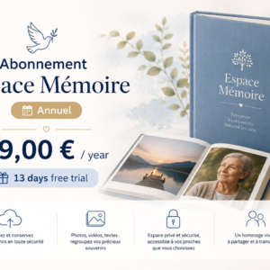 abonnement espace mémoire et biographie en ligne annuel