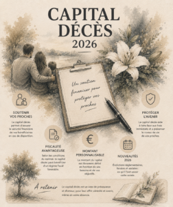 Capital décès 2026 : montant, bénéficiaires et comment le demander