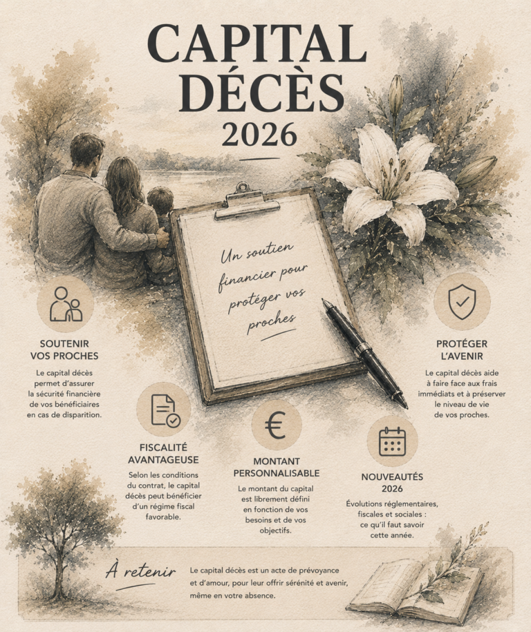 Capital décès 2026 : montant versé par la Sécurité sociale au décès d'un salarié