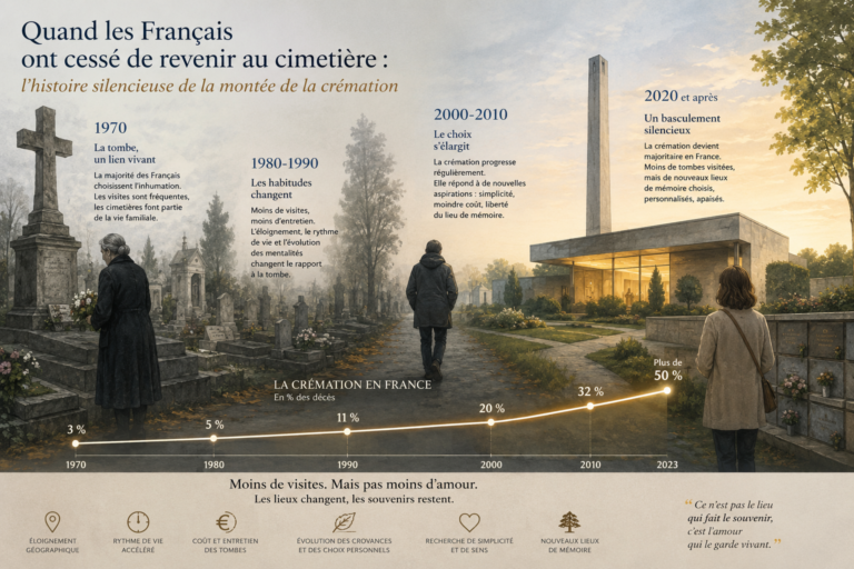 Quand les Français ont cessé de revenir au cimetière : l'histoire silencieuse de la montée de la crémation