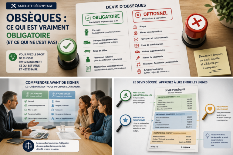 Obsèques : ce qui est vraiment obligatoire (et ce qui ne l'est pas)