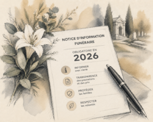 Notice d&rsquo;information funéraire obligatoire en 2026 : ce qui change pour les familles
