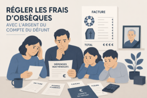 Payer les obsèques avec le compte du défunt : ce que la loi autorise
