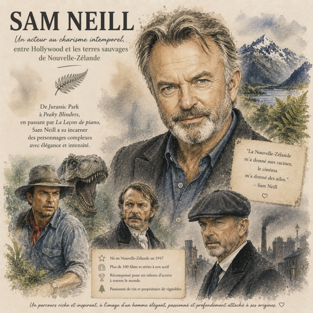 L'acteur néo-zélandais Sam Neill (1947-2026)