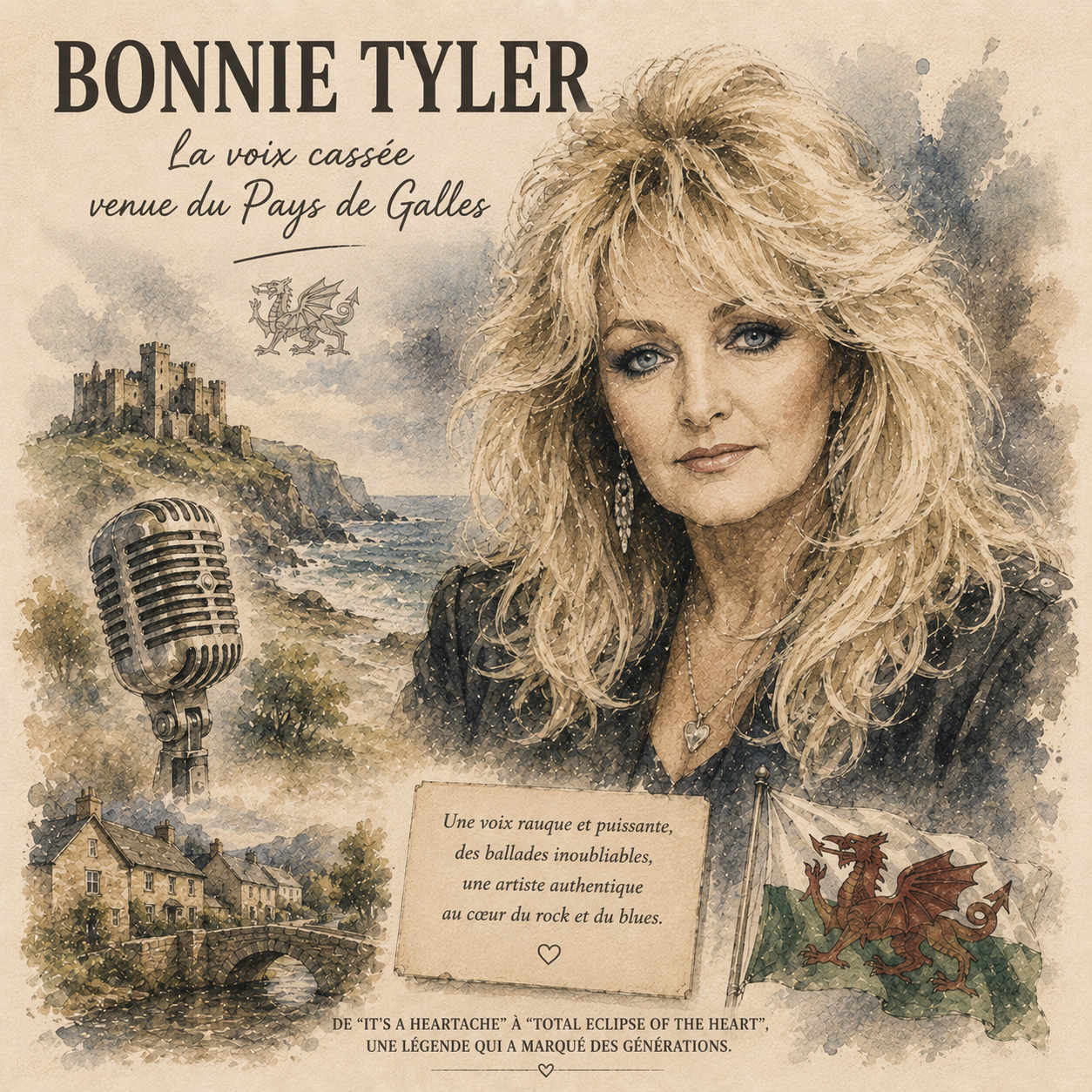 Bonnie Tyler, chanteuse galloise interprète de Total Eclipse of the Heart