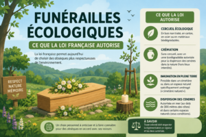 Funérailles écologiques : ce que la loi française autorise (et ce qui reste interdit)