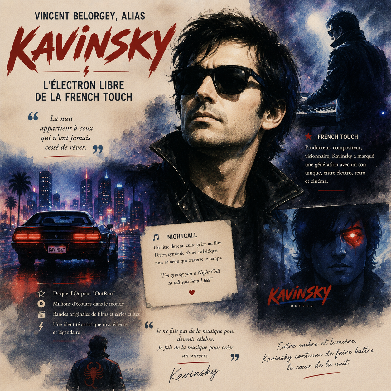 Hommage à Kavinsky (Vincent Belorgey), producteur de Nightcall, mort à 50 ans
