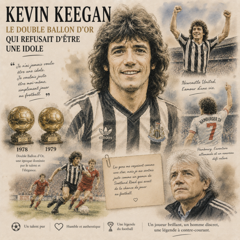 Kevin Keegan, double Ballon d'Or 1978 et 1979, mort le 20 juillet 2026 à 75 ans