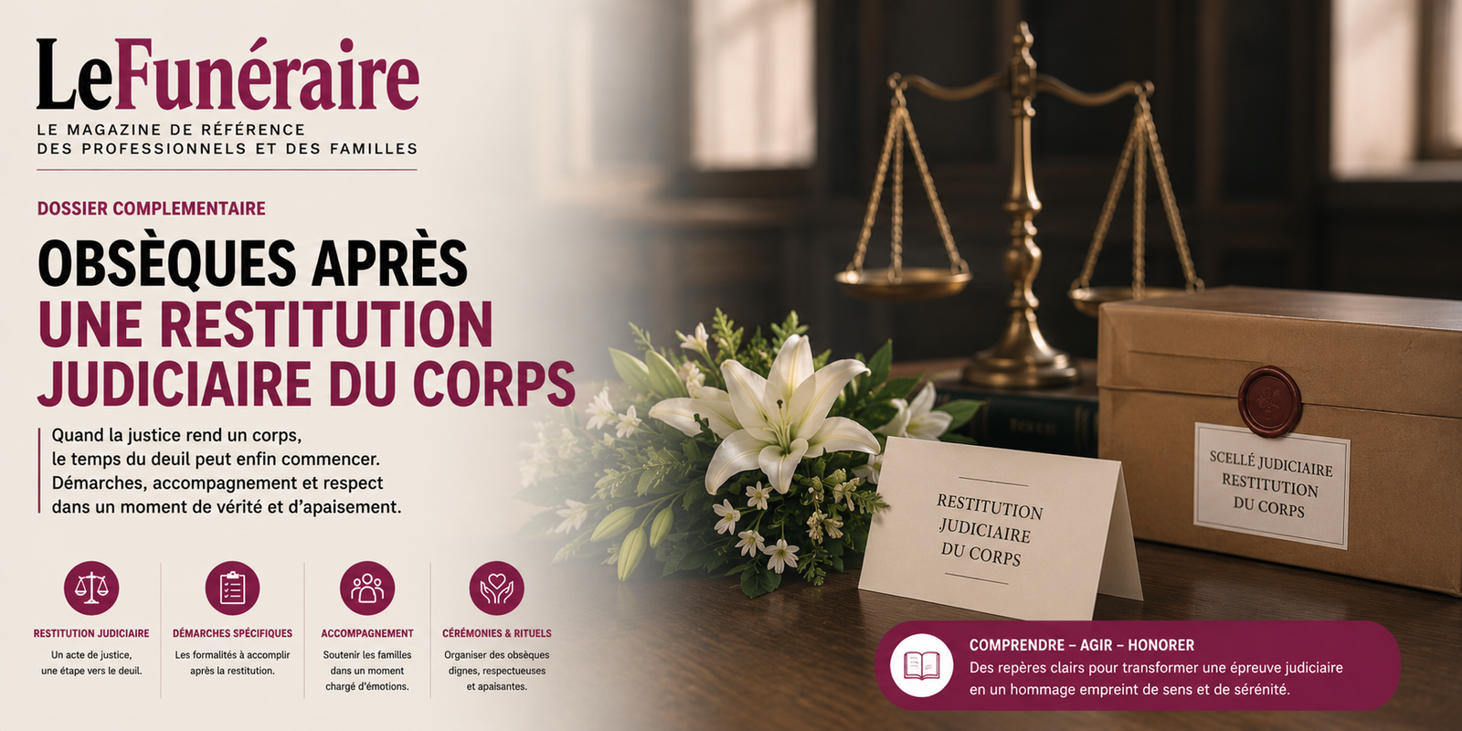 Illustration de la procédure d'autorisation judiciaire préalable aux obsèques