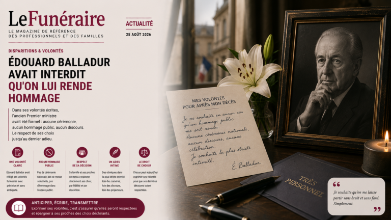 Illustration accompagnant l'hommage à Édouard Balladur, ancien Premier ministre mort le 31 août 2026