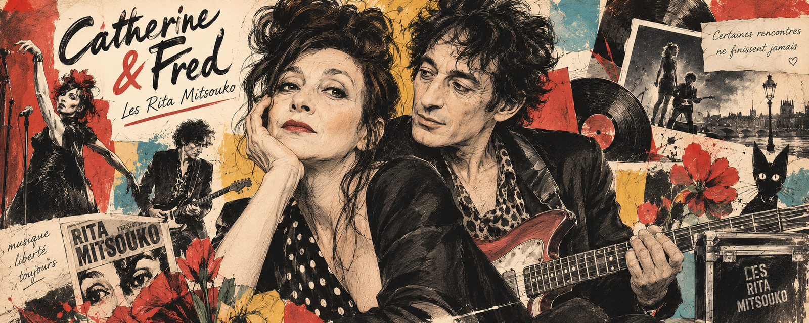 Illustration en hommage a Catherine Ringer, chanteuse des Rita Mitsouko
