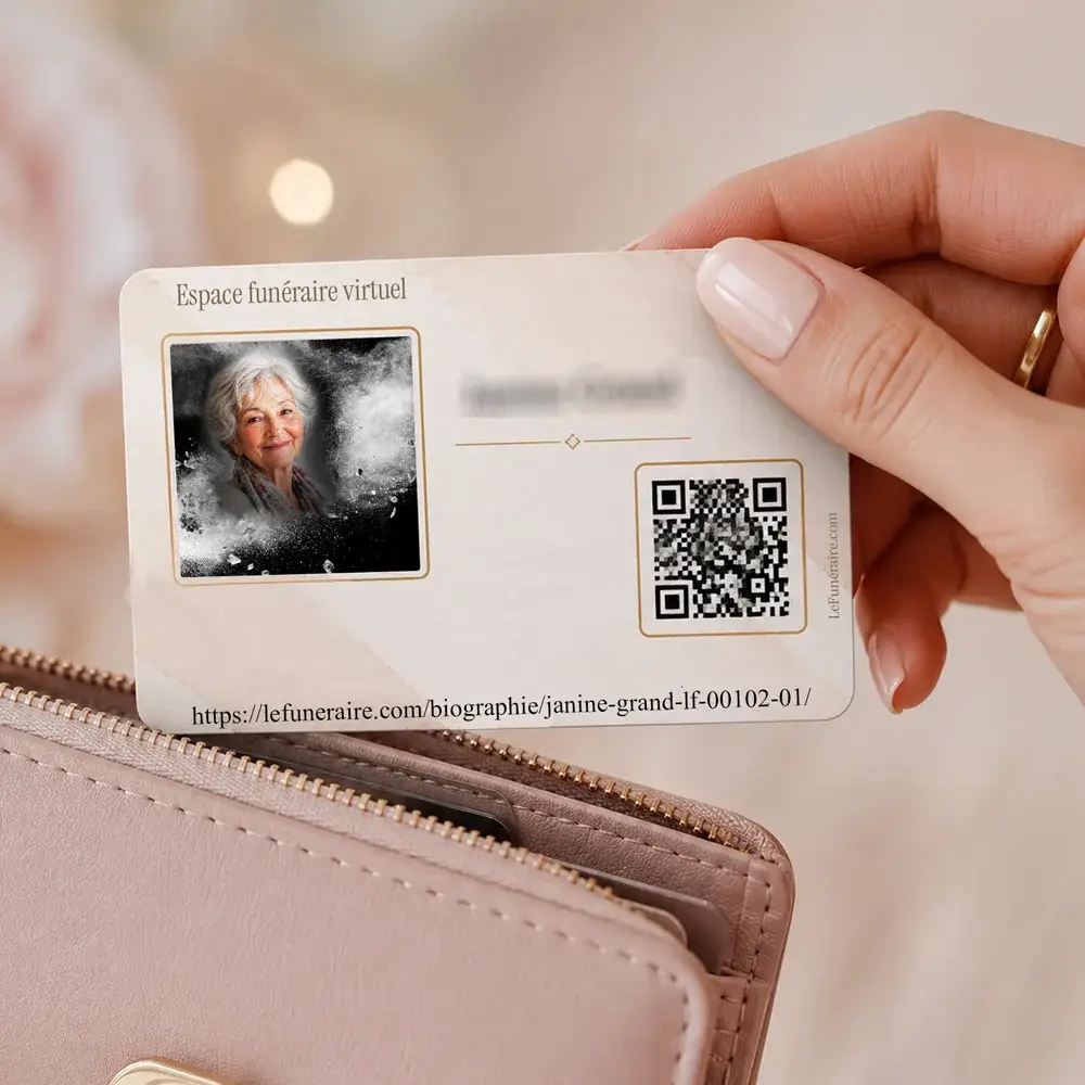 Carte souvenir QR — service complémentaire Chrétien