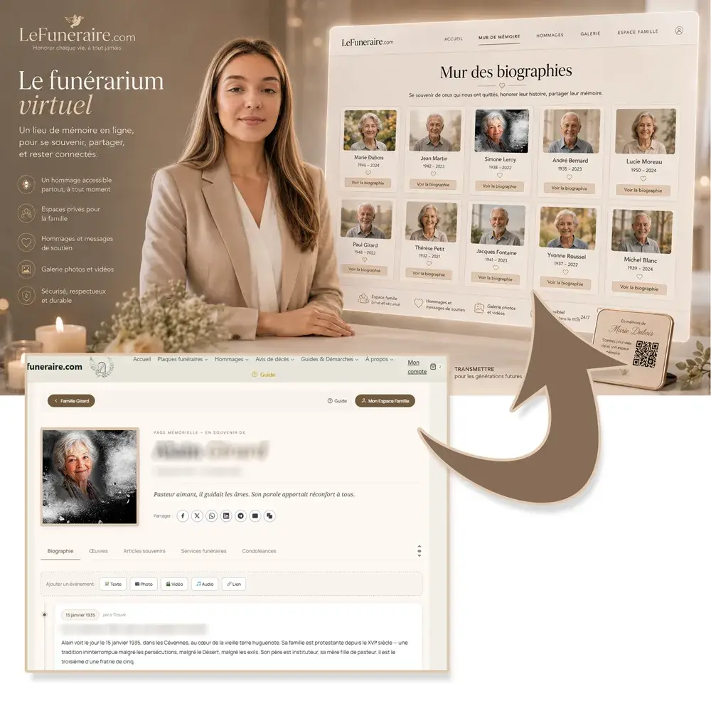 Funerarium virtuel — service complémentaire Chrétien