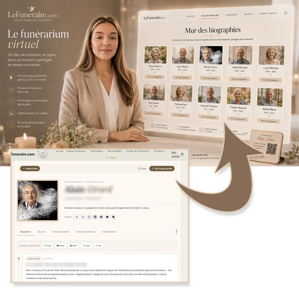 Funerarium virtuel — service complémentaire Chrétien