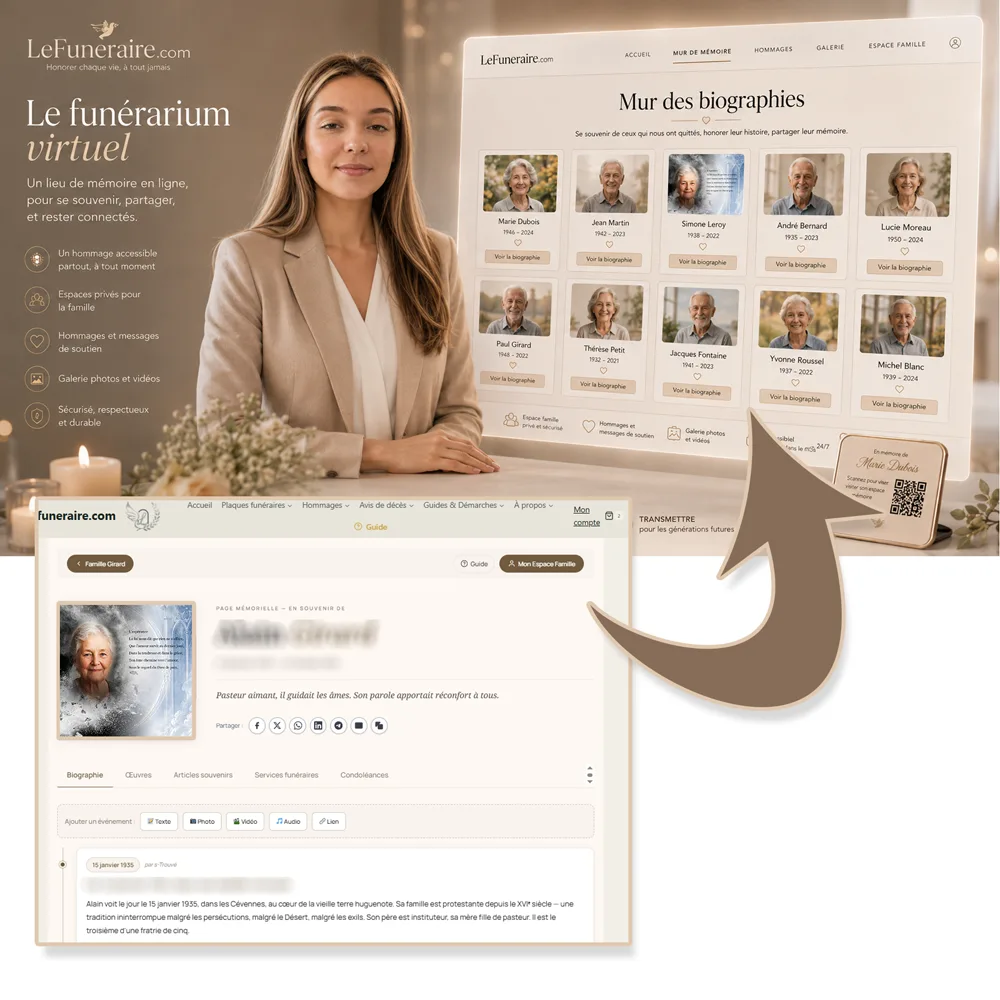 Funerarium virtuel — service complémentaire Chrétien