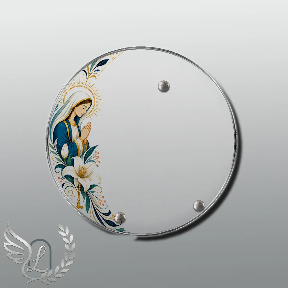 Plaque Circulaire Chrétien nue motif 01