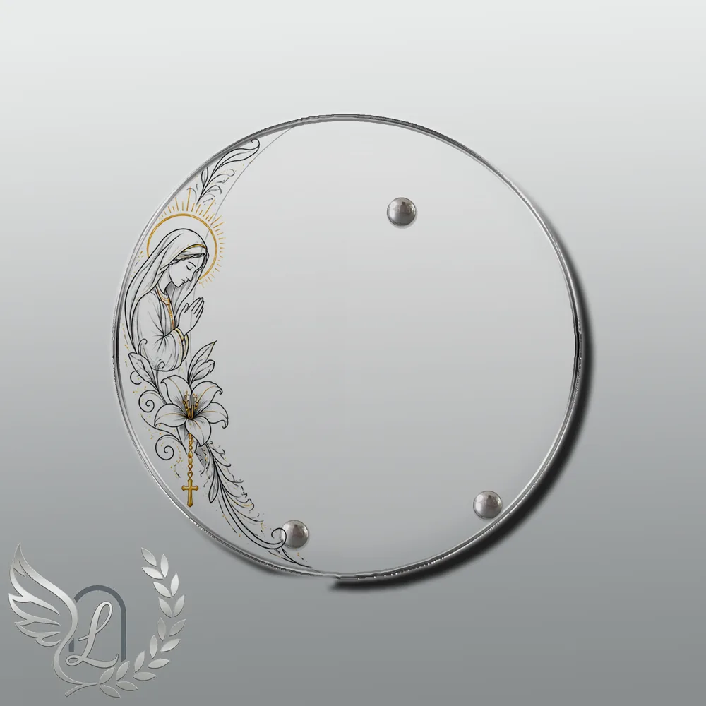 Plaque Circulaire Chrétien nue motif 03