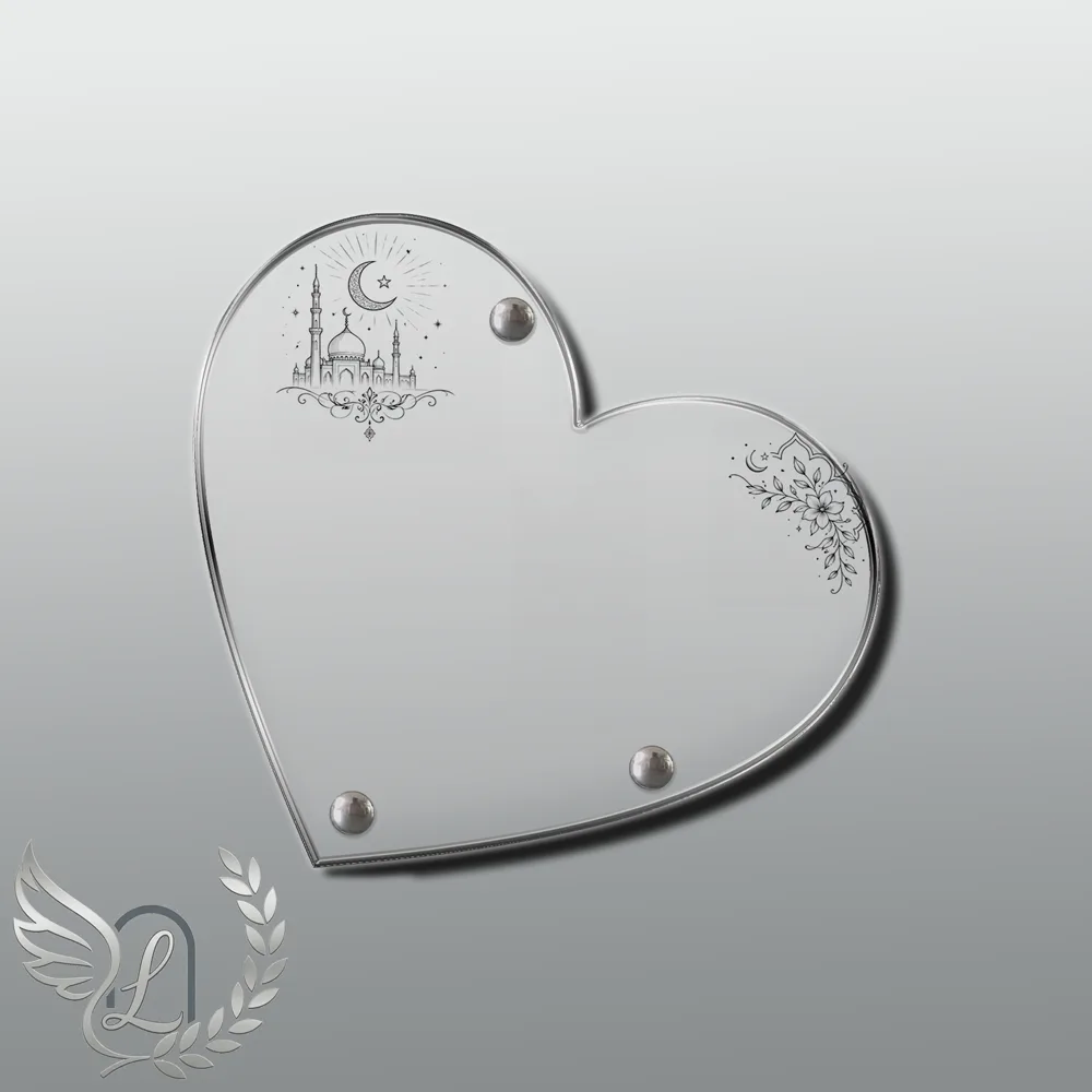 Plaque Cœur Musulman nue motif 03