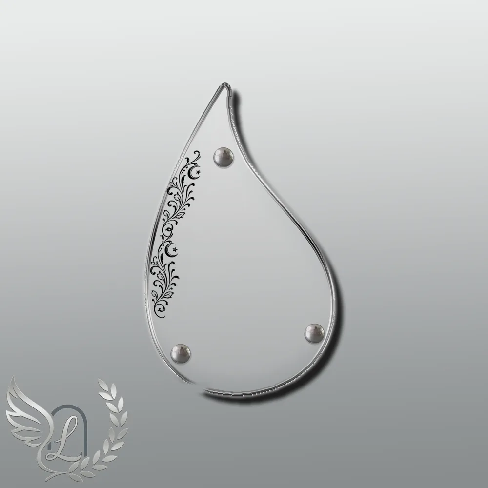 Plaque Flamme Musulman nue motif 01