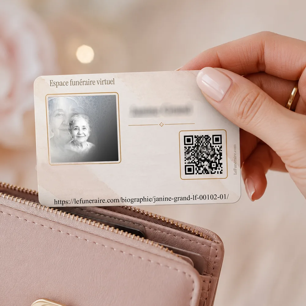 Carte souvenir QR — service complémentaire Musulman