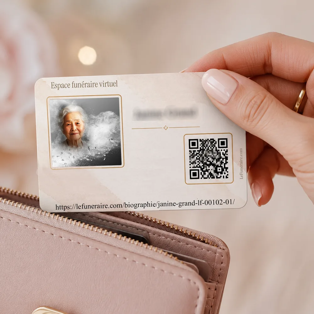 Carte souvenir QR — service complémentaire Juif
