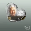 Plaque funéraire cœur juif collée sur pierre tombale, double-face professionnel inclus, 1er sous-décor du thème