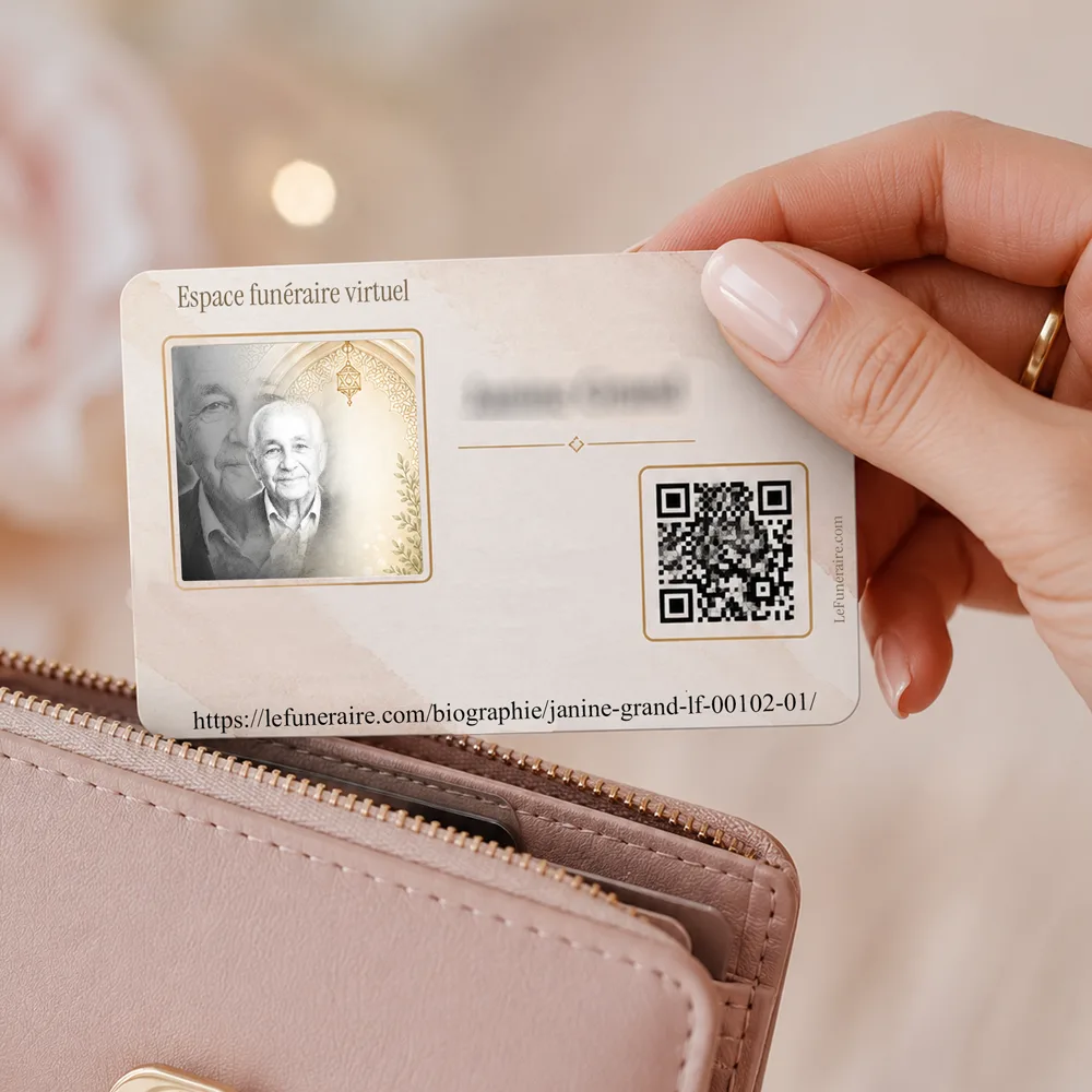Carte souvenir QR — service complémentaire Juif