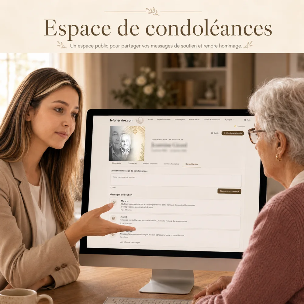 Livre de condoléances — service complémentaire Juif