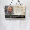 Plaque funéraire panoramique juif suspendue par cordelette, kit de fixation inclus, 1er sous-décor