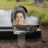 Plaque funéraire cœur bouddhiste plantée par appendice plexiglas, sol meuble ou pot, 1er sous-décor