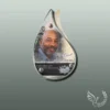 Plaque funéraire flamme bouddhiste collée sur pierre tombale, double-face professionnel inclus, 1er sous-décor du thème