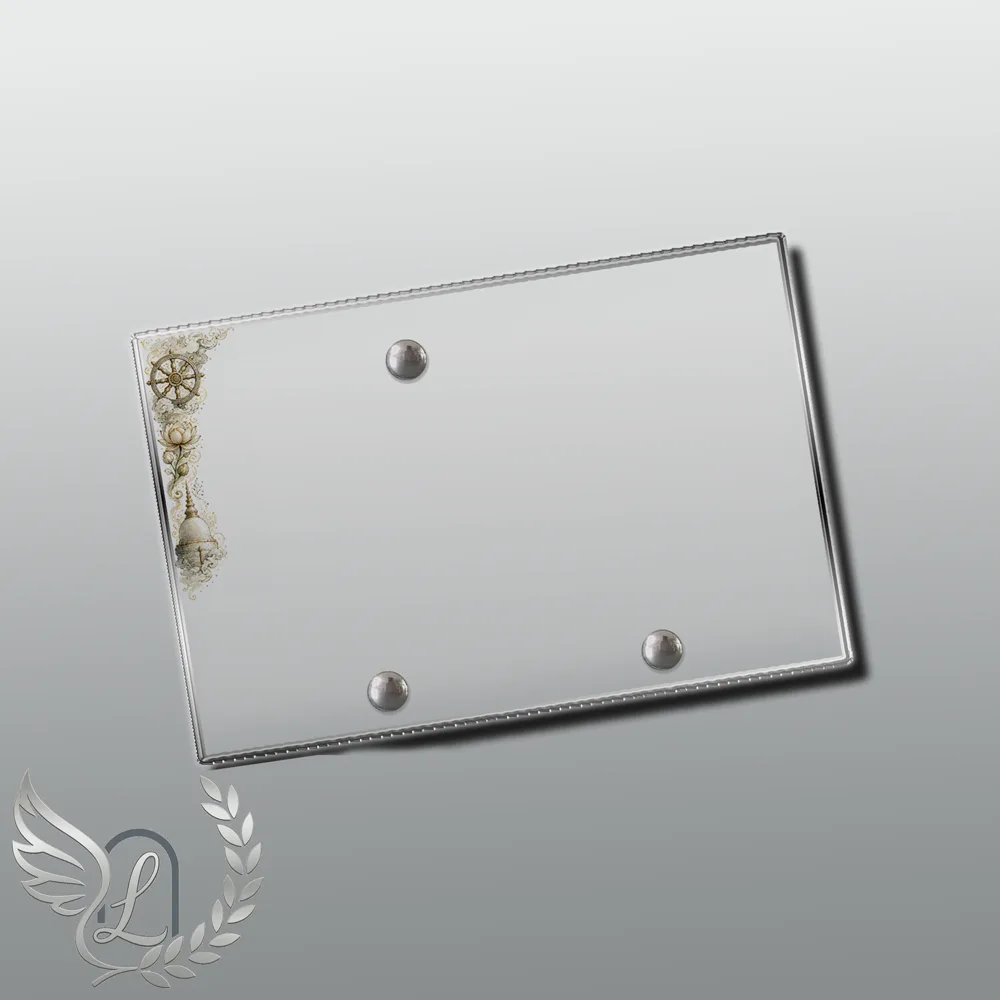 Plaque Panoramique Bouddhiste nue motif 02