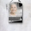 Plaque funéraire rectangle bouddhiste suspendue par cordelette, kit de fixation inclus, 1er sous-décor