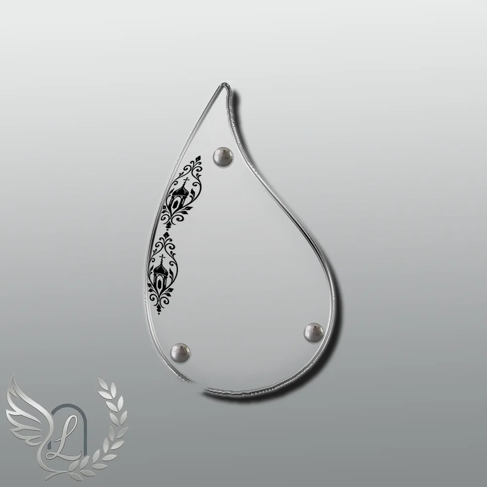 Plaque Flamme Orthodoxe nue motif 01