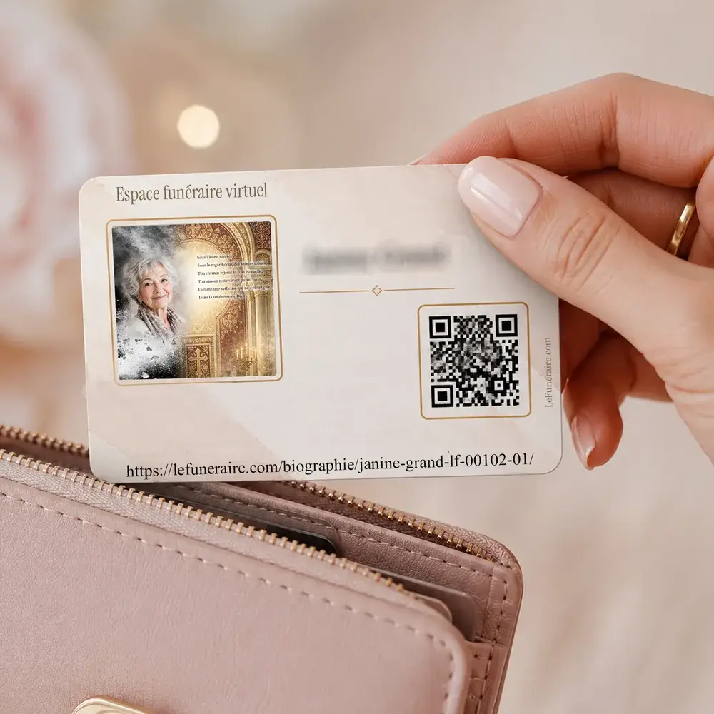 Carte souvenir QR — service complémentaire Orthodoxe