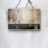 Plaque funéraire panoramique orthodoxe suspendue par cordelette, kit de fixation inclus, 1er sous-décor