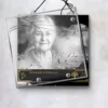 Plaque funéraire carré laïque suspendue par cordelette, kit de fixation inclus, 1er sous-décor