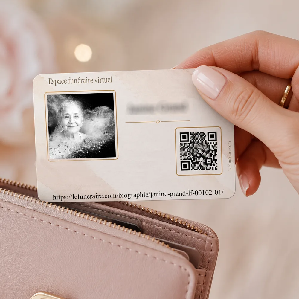 Carte souvenir QR — service complémentaire Laïque