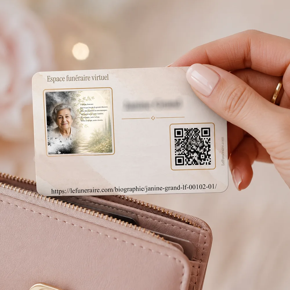 Carte souvenir QR — service complémentaire Laïque