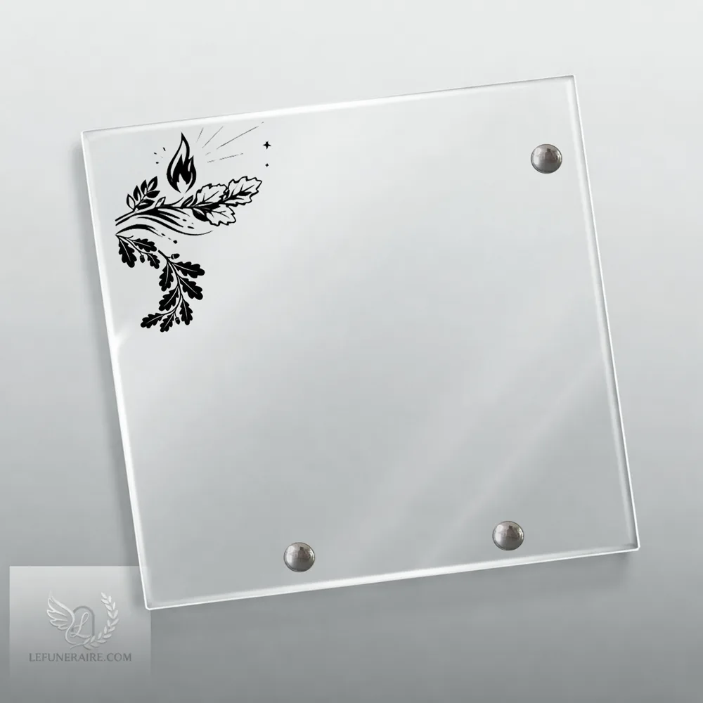 Plaque Carré Pompier nue motif 01