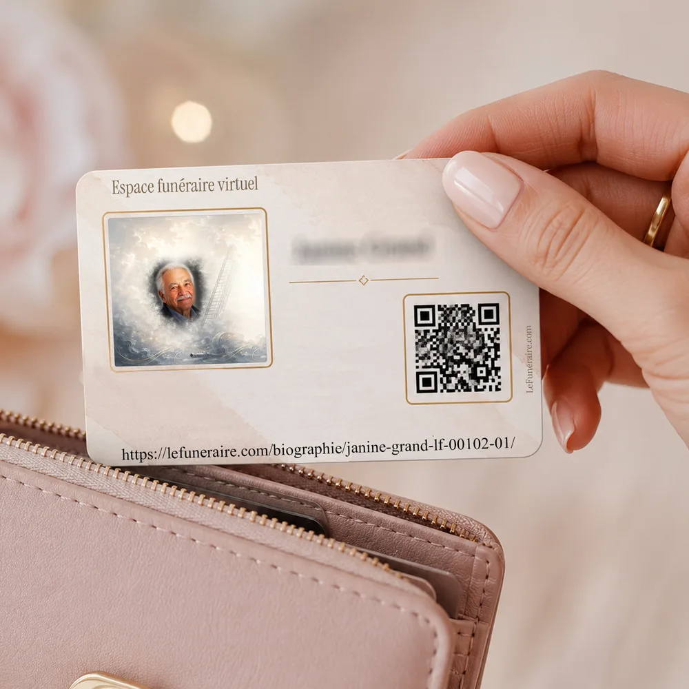 Carte souvenir QR — service complémentaire Pompier