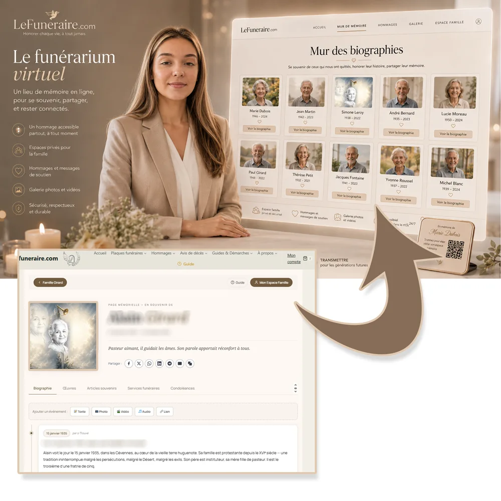 Funerarium virtuel — service complémentaire Militaire