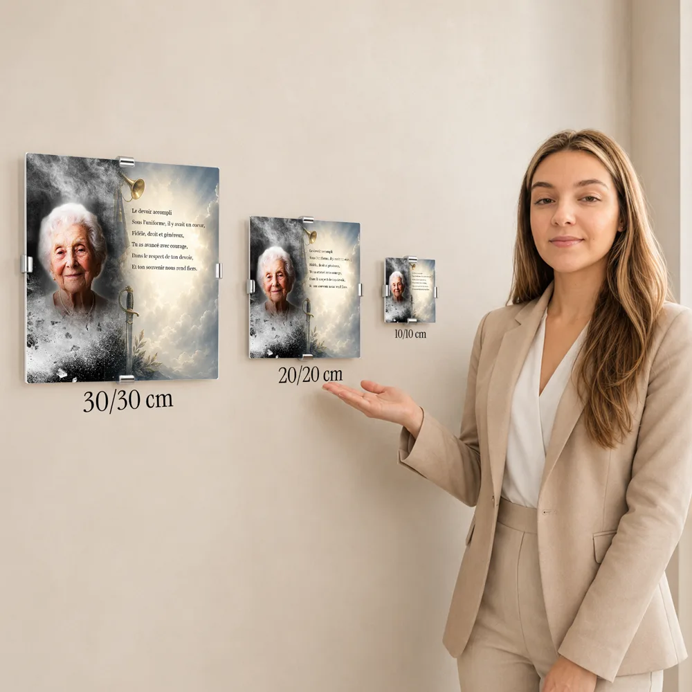 Cadre photo souvenir — service complémentaire Militaire