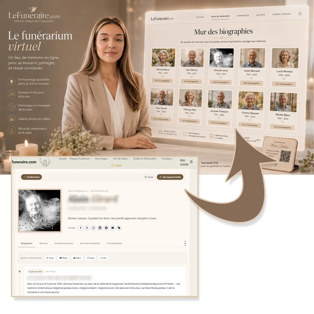 Funerarium virtuel — service complémentaire Militaire
