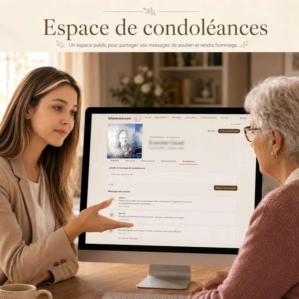 Livre de condoléances — service complémentaire Gendarme