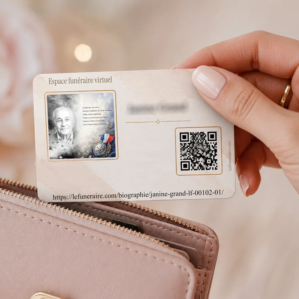 Carte souvenir QR — service complémentaire Gendarme