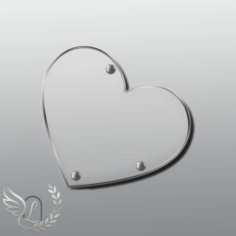 Plaque Cœur Police nue motif 01