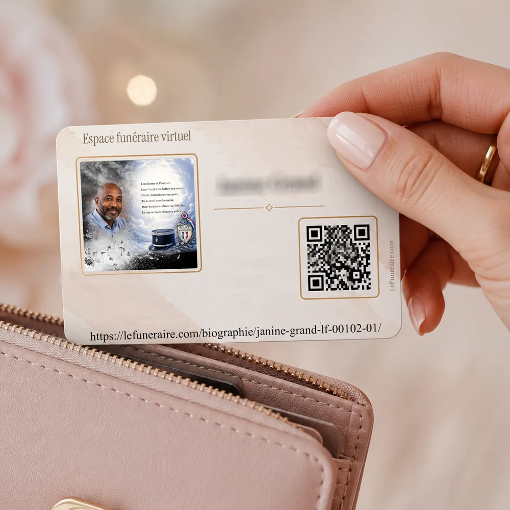 Carte souvenir QR — service complémentaire Police