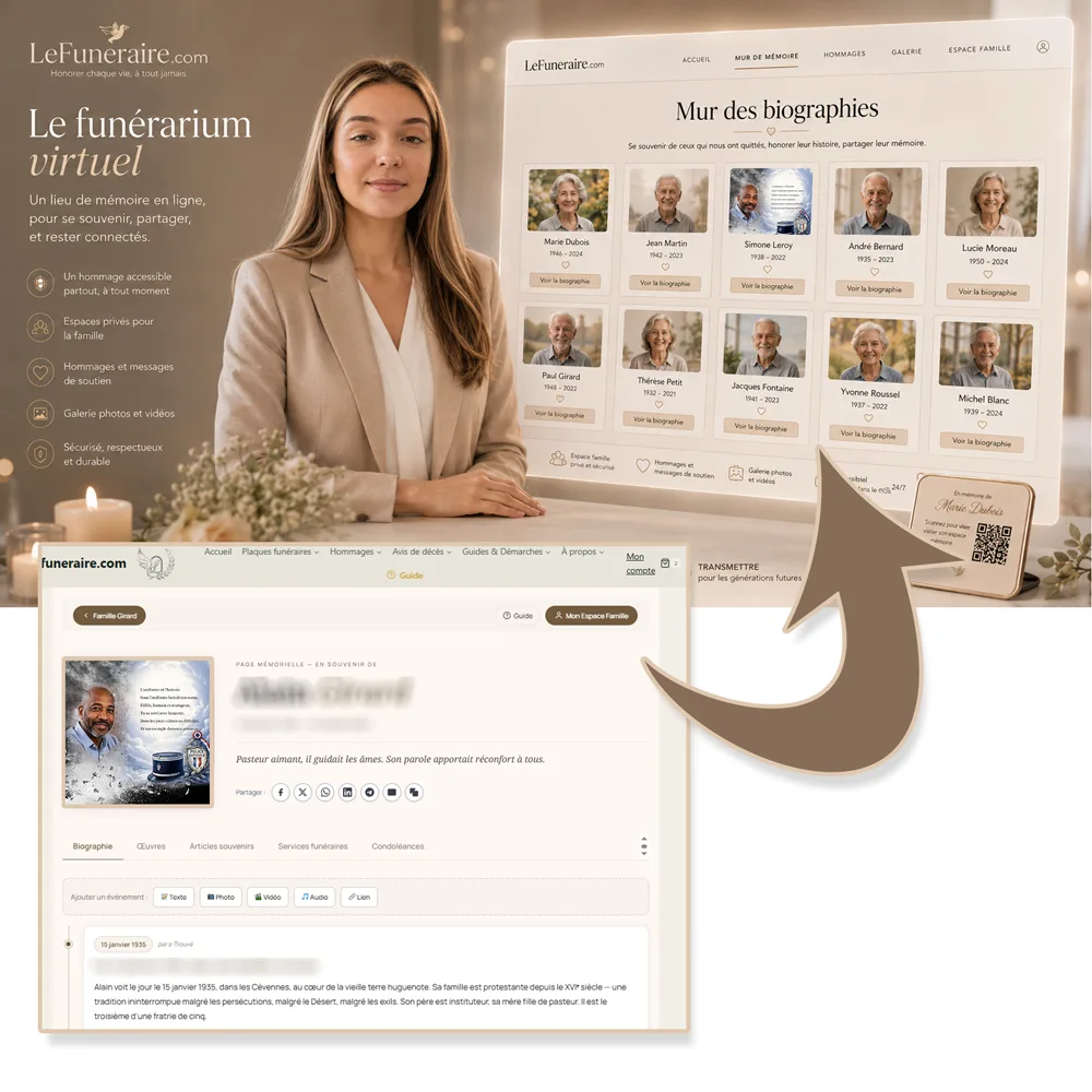 Funerarium virtuel — service complémentaire Police