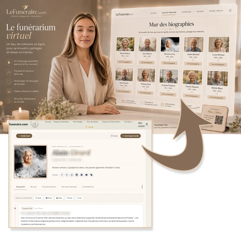 Funerarium virtuel — service complémentaire Police